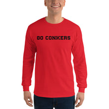 Long Sleeve T-Shirt - Go Conkers on Front / Conkers Caricature on Back
