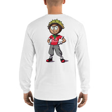 Long Sleeve T-Shirt - Go Conkers on Front / Conkers Caricature on Back