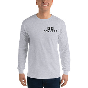Long Sleeve T-Shirt Go Conkers on front, Definition on back