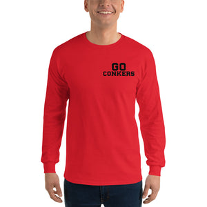 Long Sleeve T-Shirt Go Conkers on front, Definition on back